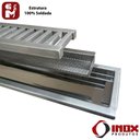 Ver imagem 5 de Ralo Pro com Saída em Baixo - Inox 304 (quadr.1/2) 200x20x05 Cm