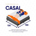 Ver imagem 7 de Conjunto Box Baú Cinza Luanda Cinza Espuma D28 Casal 138x188x69 - King House