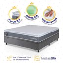 Ver imagem 3 de Conjunto Box Baú Cinza Luanda Cinza Espuma D28 Casal 138x188x69 - King House