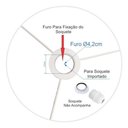 Ver imagem 4 de Cúpula para Abajur e Luminária Cp-8002 Cilíndrica 13x30cm Resistente À Maresia Azul-Turquesa