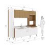 Cozinha Compacta Max Vii com 11 Portas - Nogal/branco/canela - 4