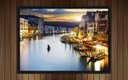 Ver imagem 1 de Quadro Decorativo Cidade Veneza Itália Salas Decorações Interiores Com Moldura