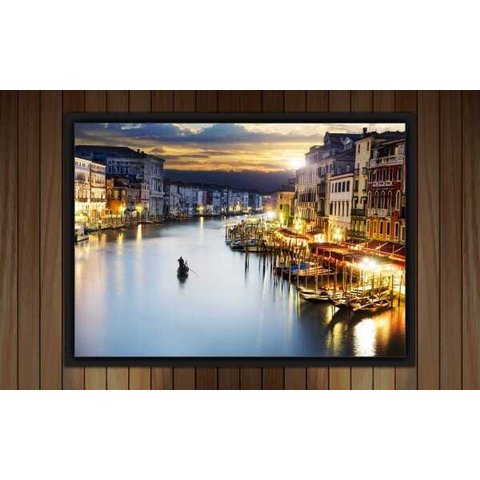 Quadro Decorativo Cidade Veneza Itália Salas Decorações Interiores Com Moldura