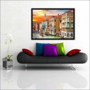 Ver imagem 3 de Quadro Decorativo Cidade Veneza Itália Salas Decorações Interiores Com Moldura