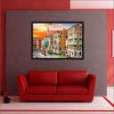 Ver imagem 4 de Quadro Decorativo Cidade Veneza Itália Salas Decorações Interiores Com Moldura