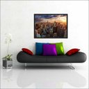 Ver imagem 3 de Quadro Decorativo Cidade Prédios New York Salas Decorações Interiores Com Moldura
