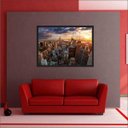 Ver imagem 4 de Quadro Decorativo Cidade Prédios New York Salas Decorações Interiores Com Moldura