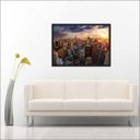 Ver imagem 2 de Quadro Decorativo Cidade Prédios New York Salas Decorações Interiores Com Moldura