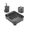 Kit Escorredor Louças Dispenser Porta Detergente Chumbo ou - 1