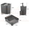 Kit Escorredor Louças Dispenser Porta Detergente Chumbo ou - 2
