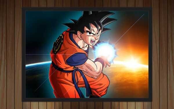 Quadro Decorativo Dragon Ball Goku Anime Desenho Salas Decorações