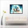 Quadro Decorativo Dragon Ball Goku Anime Desenho Salas Decorações Interiores Com Moldura - 2