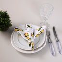 Ver imagem 2 de Kit 2 Guardanapos de Tecido Microfibra Estampado 35 X 35cm Limão