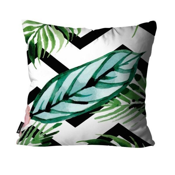 Kit com 3 Almofadas Mdecore Flamingo Branco 45x45cm DEC5194 - 5