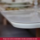 Ver imagem 3 de Mesa de Jantar Lins 160cm Canto Arredondado com Vidro Ambiente Nature Off White com 6 Cadeiras Bella