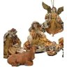 Presépio Natal 9 Figuras Plus Seda Rustico Dourado 15cm - 4