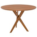 Ver imagem 1 de Mesa de Jantar Redonda 4 Lugares Tampo MDF 109 cm 21668 Cinamomo Ornar