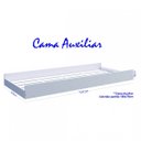 Ver imagem 3 de Cama Auxiliar sem Colchão com Rodízios 191cm Linha Bb Bb692 Completa Móveis