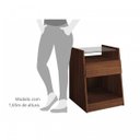 Ver imagem 4 de Mesa de Cabeceira 1 Gaveta com Prateleira em Vidro Capri Bianchi Móveis