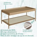 Ver imagem 3 de Mesa Centro 93 Cm Pes Metal Oslo 28961 Hanover Artesano
