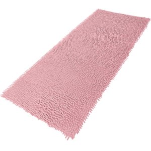 Tapete Bolinha Passadeira Macarrão Antiderrapante 50x100cm Rosa