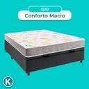 Ver imagem 4 de Cama + Bau Cinza e Colchão D20 Casal - D20 Inducol