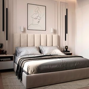 Cabeceiras de Cama Box Casal Queen Estofada Modulada 1,60mx60cm