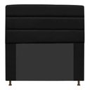 Ver imagem 1 de Cabeceira Estofada Argentina 195cm King Suede Preto