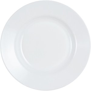 LUMINARC EVERYDAY PRATO RASO 3x27x27cm VIDRO TEMPERADO BRANCO 6PÇ