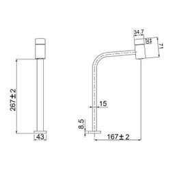 Torneira Lavatório Alta Lorencode Chrome 1195 C55 Lorenzetti - 2