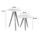Ver imagem 4 de Conjunto de Mesa Lateral e Apoio Retrô Decore
