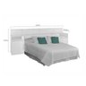 Cabeceira Queen com 2 Mesas de Apoio 160cm Zapp Bianchi Móveis - 3