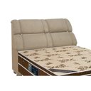 Ver imagem 1 de Cabeceira Cama Box Estofada Queen Queen Imperador Suede Marrom - Simbal