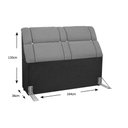 Ver imagem 3 de Cabeceira Cama Box Estofada Queen Queen Imperador Suede Marrom - Simbal