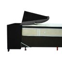 Ver imagem 5 de Cabeceira Cama Box Estofada Queen Queen Imperador Suede Marrom - Simbal