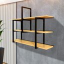 Ver imagem 3 de Prateleira Organizadora Suspensa Mdf/ferro Sala/cozinha