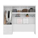 Ver imagem 3 de Guarda-Roupa Casal 4 Portas e 3 Gavetas Duster Albatroz