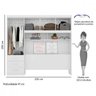 Guarda-Roupa Casal 4 Portas e 3 Gavetas Duster Albatroz - 5