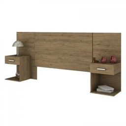 Cabeceira Extensível Casal/queen 2 Mesas de Cabeceira Calenda Henn - 2