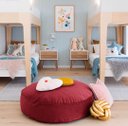 Ver imagem 1 de Futton Turco Redondo Veludo Paris Ø70cm Vermelho Fastlar