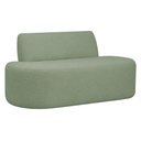 Ver imagem 1 de Sofá Reto 02 Lugares 150cm Mônaco Bouclé Verde Claro - Nexta Casa