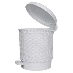 Lixeira Vime Branco Quarto Bebê Infantil Unissex - 2