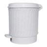 Lixeira Vime Branco Quarto Bebê Infantil Unissex - 1