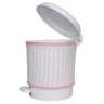Lixeira Vime Rosa Quarto Bebê Infantil Menina - 2