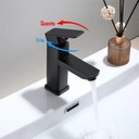 Ver imagem 2 de Torneira Misturador Monocomando Banheiro / Lavabo Absolute Preta - Premierdecor