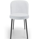Ver imagem 3 de Cadeira para Sala de Jantar Cozinha Estofada Gavi L02 Linho Cinza - Lyam Decor