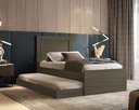 Ver imagem 1 de Bicama Solteiro Luara com Cama Auxiliar - Castanho