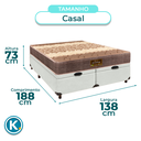 Ver imagem 3 de Cama Box Bau Blindado Casal + Colchão D26 Ortophedic Sankonfort