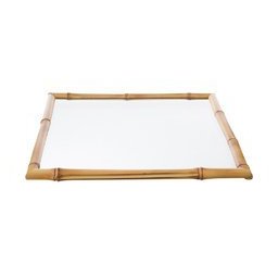 Prancha de Vidro e Bambu Quadrada G - 2