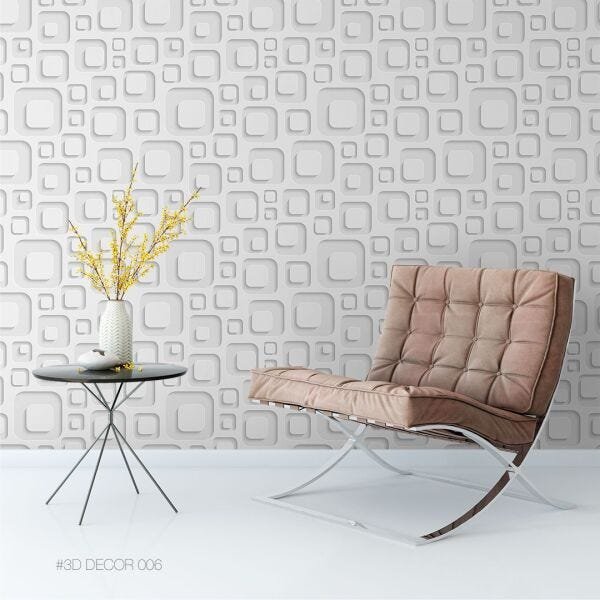 Papel de Parede Autoadesivo 3D Neutro/06 - 1